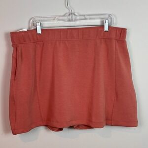 NEW Mondetta Womens Pink High Rise Walking Skort XL NWT  Pull-on Comfort Stretch
